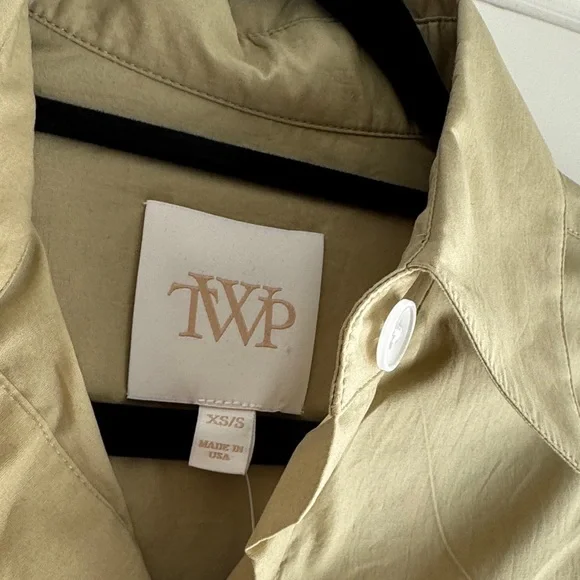 TWP button down cotton shirt - new with tags  size XS/S - Picture 5 of 7